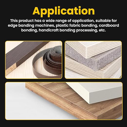 EVA Hot Melt Adhesive for Edge Banding Machine, Edge Band Woodworking Glue Pellets for PVC, ABS, Acrylic, Wood Veneer, Melamin Edgeband etc. (5kg/11lbs, Natural)