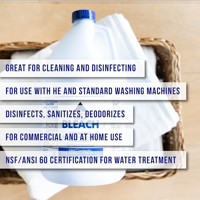 Arocep AR110001 Germicidal Ultra Bleach, 128 Fluid Ounce, 6/Carton, Clear