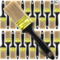 Teenyyou 24 Pcs 2 Inch Paint Brushes Flat Chip Paintbrushes Bulk with Treated Plastic Handles Professional Painting Tools for Paint Stains Deck Door Furniture Home Wall Trim DIY