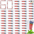 60 Pcs Mini Toothpaste Bulk Regular Clean Mint Toothpaste for Bad Breath, Helps Freshens Breath, Whitens Teeth Travel Size 0.18oz for Home Hotel Office School Camping