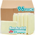 Sponges Kitchen Scrub Dish Sponge Scouring Pad, 96 Pads Cleaning Brush Dishwasher Soap Supplies, Dishwashing Dinnerware Towels Sink Pan Pot Cloth Rags Holder Bathroom Bathtub