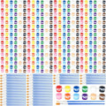 Qilery 840 Pcs Mini Acrylic Paint Set 60 Set 12 Colors Washable Paint Strips 60 Pcs Flat Brushes 60 Pointed Brushes for Arts Crafts Birthday Party Favors(3 ml)