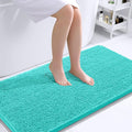 OLANLY Bathroom Runner Rugs 44x24, Extra Soft Absorbent Chenille Bath Rugs, Rubber Backing Quick Dry, Machine Washable Long Bath Mats for Bathroom Floor, Tub and Shower, Home Decor Accessories, Teal