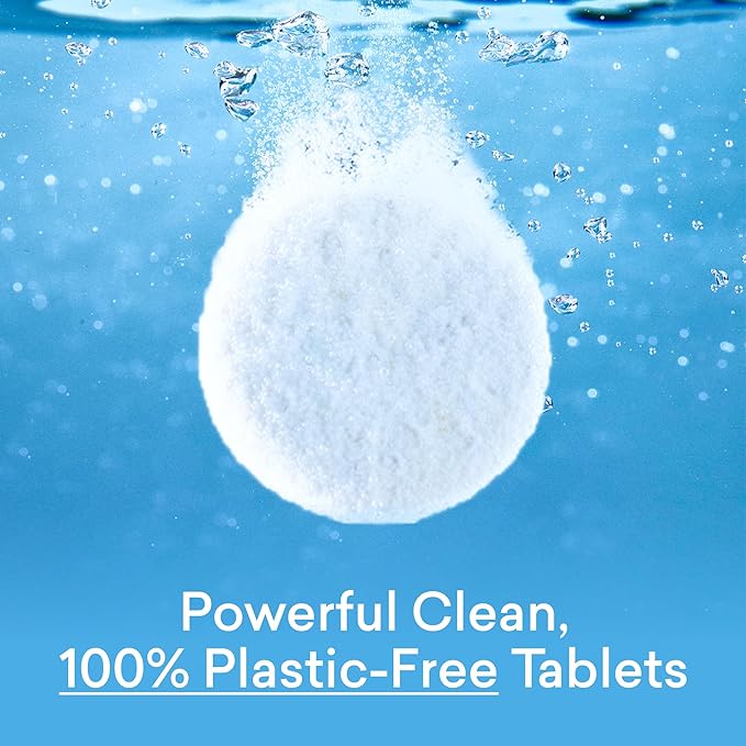 BLUELAND Laundry Detergent Tablets, 60 Count, Plastic-Free Eco-Friendly Pods, Sheets, Liquid Alternative - Fresh Dew Scent, Safe for Sensitive Skin, No Harsh Chemicals, Lifts Tough Stains and Odors