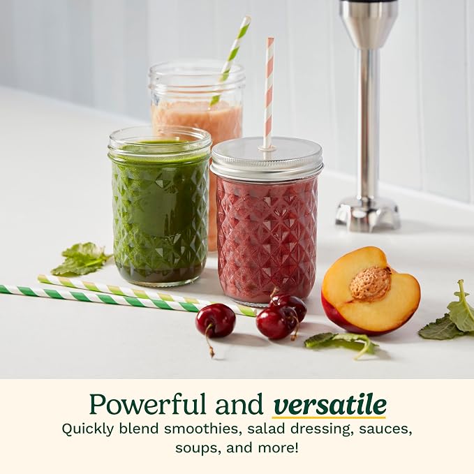 Cuisinart CSB-179 Smart Stick Variable Speed Hand Blender, Stainless Steel | Hand blender with variable speed control, stainless steel shaft, one-hand operation & lock/unlock button, CSB-179P1