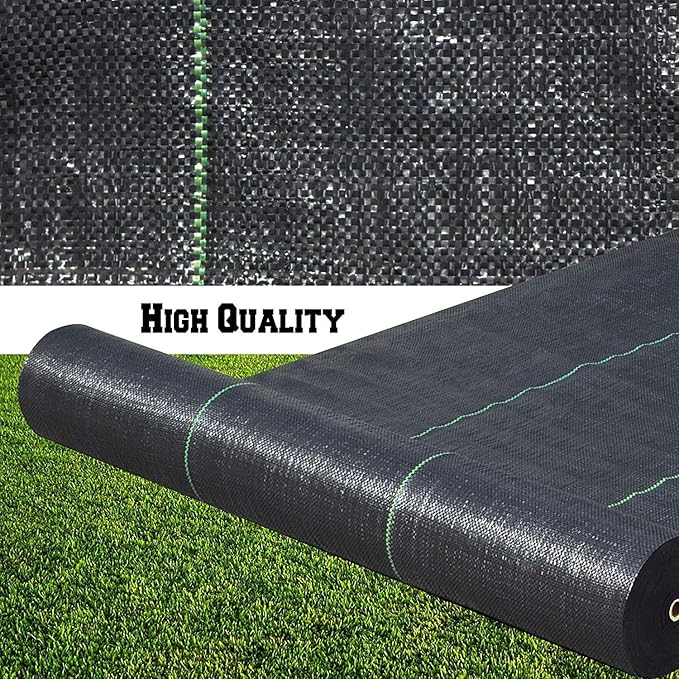 Petgrow Heavy Duty Weed Barrier Landscape Fabric, 3FT x 100FT | Outdoor Gardens Weed Blockr Fabric - Garden Landscaping Fabric Roll - Weed Control Fabric in Rolls