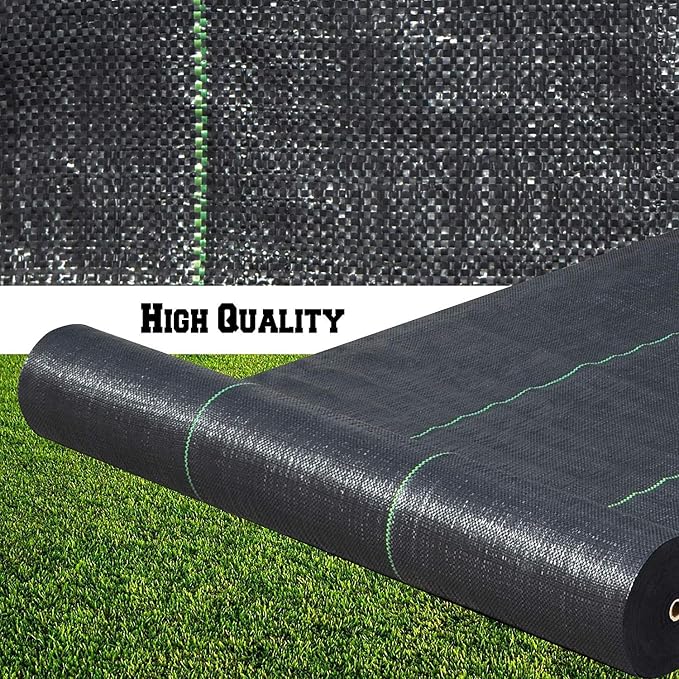 Petgrow Heavy Duty Weed Barrier Landscape Fabric for Outdoor Gardens, Non Woven Weed Blockr Fabric - Garden Landscaping Fabric Roll - Weed Control Fabric in Rolls(3FTx250FT)