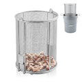 1 Pcs 1/32″ Mesh 5 Gallon Dip and Drain Stainless Steel Part Cleaning Strainer Basket for Buckets, Swing Handle, for Mechanics, Auto Parts Washing, Shop & Home Workshop, Bucket Not Included