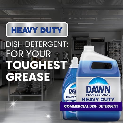 Dawn PRO Heavy Duty Manual Pot and Pan Detergent, Dish Soap Liquid for Dishwashing by Hand, Bulk Concentrate for Commercial Use, 1 gal (Case of 4)