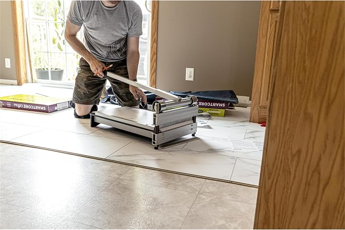 MARSHALLTOWN Bullet EZ Shear 13 Inch Marksman Flooring Cutter, Professional-Grade Vinyl Plank and LVP Shear, 90-Degree and 45-Degree Cuts, Laminate Floor Cutter, Assembled in USA, ES00-1113