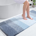 OLANLY Large Bathroom Rugs Mat 50x30, Extra Soft Absorbent Microfiber Bath Rugs, Rubber Backing, Quick Dry, Machine Washable Bath Mats for Bathroom Floor, Tub and Shower, Home Decor Accessories, Blue