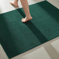 TYUU Large Bathroom Rugs Non Slip Washable Bath Rugs Super Absorbent Bathroom Rug Thin Quick Dry Low Pile Bath Mats, Dark Green 36"x60"