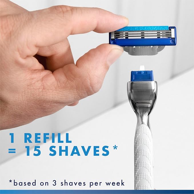 Gillette Mach3 Turbo Mens Razor Blade Refills, 17 Count