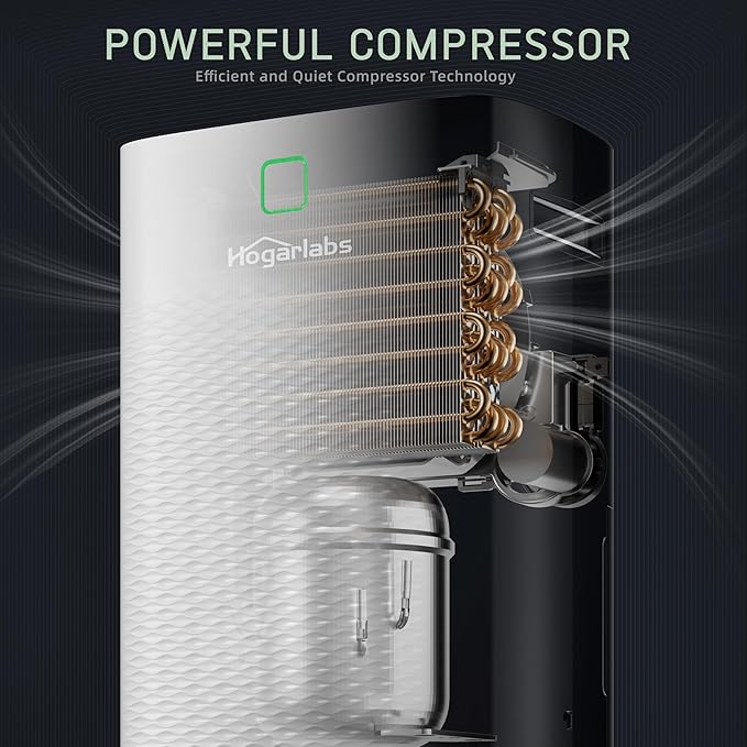 100 Pints Dehumidifier for Basement Home, Smart Silent Dehumidifier with Drain Hose, 1.32 Gal Water Tank, Intelligent Humidity Control, 24H Timer, for Large Room Bathroom Bedroom