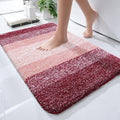 OLANLY Small Bathroom Rugs Mat 24x16, Extra Soft Absorbent Microfiber Bath Rugs, Rubber Backing, Quick Dry, Machine Washable Bath Mats for Bathroom Floor, Tub and Shower, Home Decor Accessories, Red
