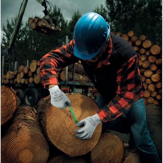 SHOWA 451 Insulated Work Gloves,Latex Coated Work Gloves with Rough Grip & Winter Construction & Outdoor, Grey, Large, 12- Count Large (Pack of 12)