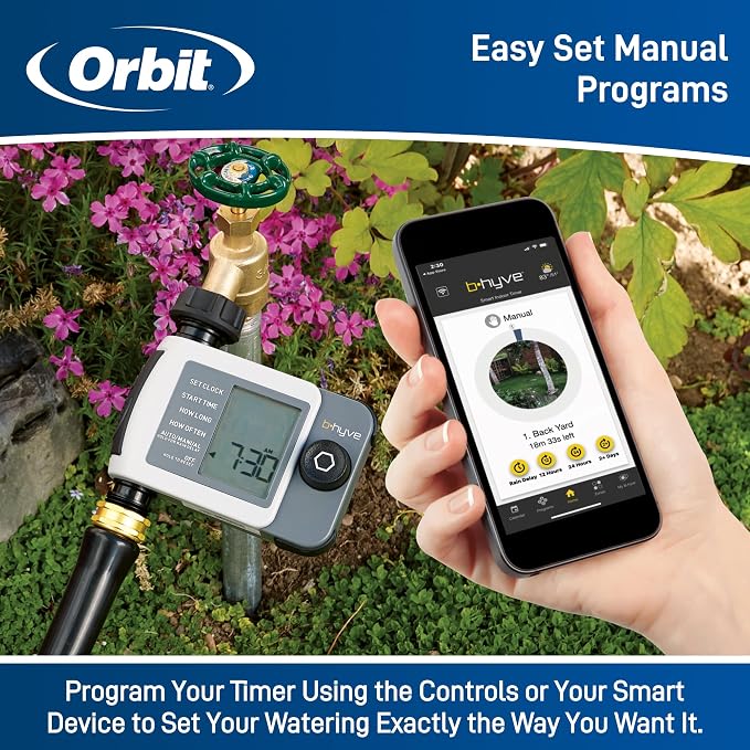 Orbit 24516 B-hyve XD Smart Hose Watering Timer with Wi-Fi Hub, 1-Port (Pack of 3)