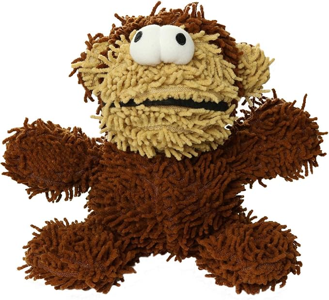 MIGHTY® 2 Pack Microfiber Medium Monkey Dog Toys | Ultra Durable Plush Toy with Multiple Layers & Reinforced Seams , Washable and Floats , Mighty® Construction