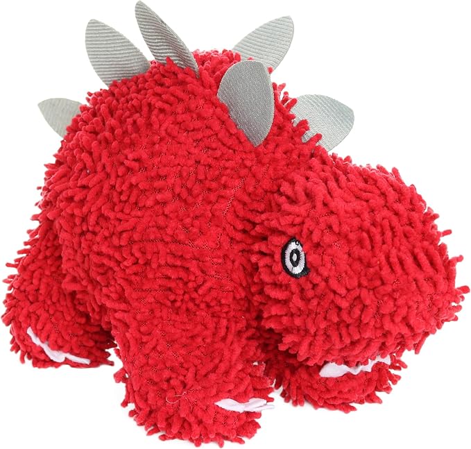 MIGHTY® 2 Pack Microfiber Medium Stegosaurus Dog Toys | Ultra Durable Plush Toy with Multiple Layers & Reinforced Seams , Washable and Floats , Mighty® Construction