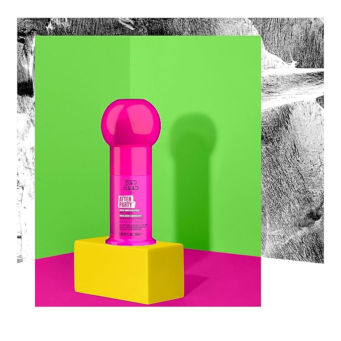 Bed Head by TIGI After Party Super Smoothing Cream – Anti Frizz Hair Styling Product, Humidity Protection for Frizzy or Dull Hair, Travel Size 1.69 fl oz