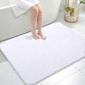OLANLY Large Bathroom Rugs 40x32, Extra Soft Absorbent Chenille Bath Rugs, Rubber Backing Quick Dry, Machine Washable Bath Mats for Bathroom Floor, Tub and Shower, Home Decor Accessories, White