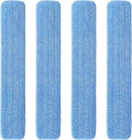 48" Microfiber Pad for Rubbermaid Commercial 48 Inch Mop Head - 4 Pack Replacement Wet & Dry Commercial Reusable Cleaning Mop Refills Fit for Any Microfiber Flat Mop System 48"