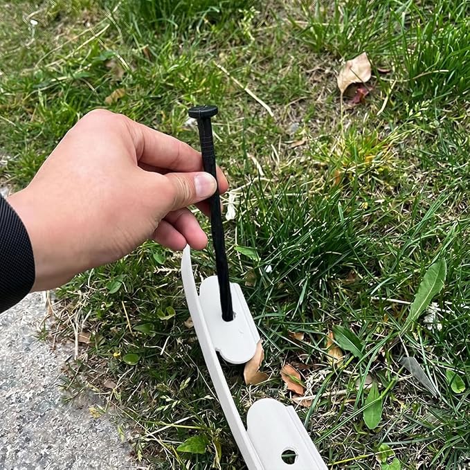 Landscape Edging 33FT,Garden Edging Borders [Extra Tall 4IN High] Flexible Lawn Edging Kit with Total 50pcs Stakes,Plastic Fence Edge DIY for Yard,Tree,Flowerbeds,Landscaping,Grass -White