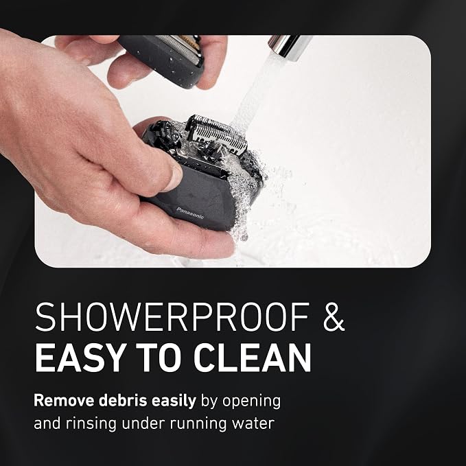 Panasonic ARC5 Palm-Sized Foil Shaver, Handheld Luxury Compact Travel Shaver with 5-Blade Cutting System and USB-C Charging, Wet/Dry Electric Razor for Daily Shaving Routine - ES-PV3A-K