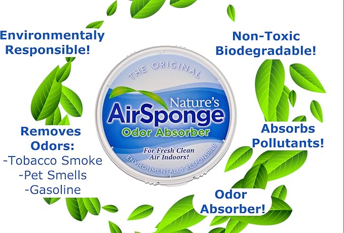 Nature's Air Sponge Odor Absorber and Eliminator Unscented Plastic Tub 1 Lb. 4-Pack