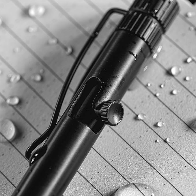 Rite in the Rain Weatherproof Bolt-Action Matte Black Metal Pen, Black Ink (No. BK16) | ballpoint-pens