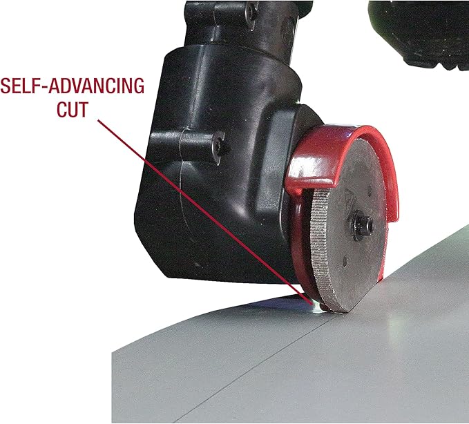 Malco TurboShear® TSPC1 Rotary Panel Cutter – Drill Attachment for Cutting Metal, Vinyl, Ribbed Roofing & Wall Panels – Dual Cutting Wheels, 22-Gauge Capacity, Clean & Precise Cuts.