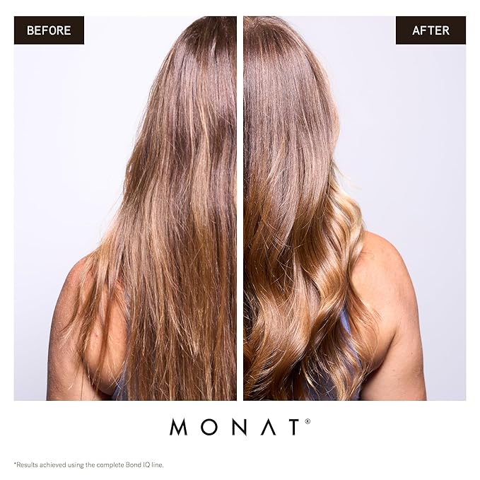 MONAT BOND IQ™ Peptide Therapy Leave-In Crème – Strengthening & Repairing Hair Treatment with Bond-Building Technology – Nourishes & Detangles for Healthier & Stronger Hair – 134 ml / 4.5 fl oz