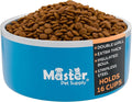Master Pet Supply Stainless Steel Dog Bowls - 128 oz, Heavy Duty - True Blue, Double Wall Extra-Thick Insulated, Non-Slip Pet Water Bowl for Dogs, Cats & Pets, Anti Rust Metal, Dish Washer Safe