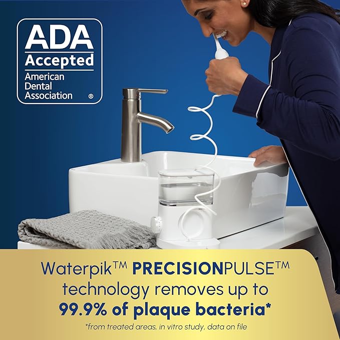 Waterpik Sonic-Fusion 2.0 Professional Flossing Electric Toothbrush with Water Flosser Combo Two In One, For Daily Gum Care and Cleaning Teeth, Braces, Implants, White SF-04CD010-1, Packaging May Vary