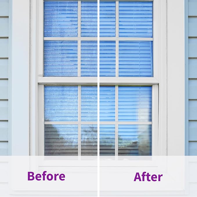 Rejuvenate High Performance Outdoor Window Spray and Rinse Cleaner with Hose End Adapter Instantly Removes Grime and Dirt Streak-Free Shine (32 oz)