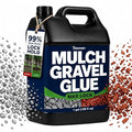 Teexpert Mulch Gravel Glue for Landscaping: 1 Gallon Rock Glue Fast-Dry Gravel Adhesive for Stone Pea Pebble Rubber,Strong Weather-Resistant Rocks Lock for Landscape Outdoor Yards Garden Bed Paver