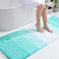 OLANLY Large Bathroom Rugs Mat 54x24, Extra Soft Absorbent Microfiber Bath Rugs, Rubber Backing, Quick Dry, Machine Washable Bath Mats for Bathroom Floor, Tub and Shower, Home Decor Accessories, Teal