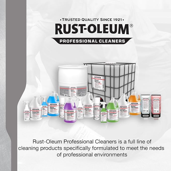Rust-Oleum Professional Cleaners Foaming Glass Cleaner | 20oz Aerosol Can | Professional Strength | Ammonia-Free | Fresh Scent | 12 Pack