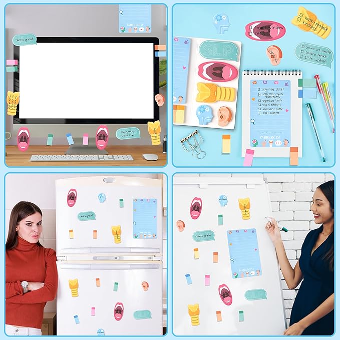 Xqumoi 2 Pack Speech Language Pathologist Sticky Note School Office Supply | Speech Language Pathologist Sticky Note, Speech Language Pathologist Appreciation Christmas Gift, Back to School Supply