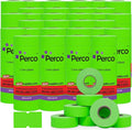 Perco 1 Line Fluorescent Green Labels - 240,000 Blank Pricing Labels for Perco Lite, X, Plus and Pro 1 Line Price and Date Guns - 240 Rolls, Case of 30 Sleeves - Made in USA