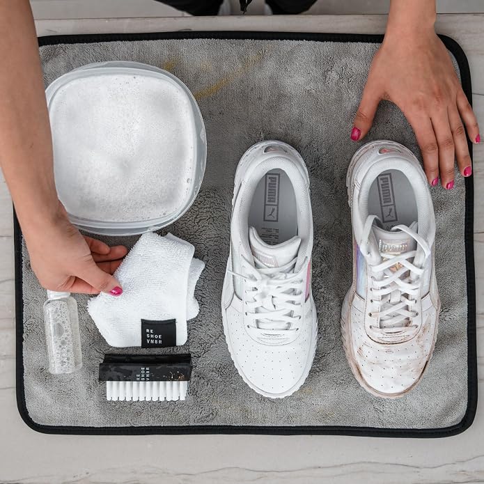 RESHOEVN8R Shoe Cleaner Kit and Sneaker Cleaner Sets - Cleaning Kit Solution for Sneakers, Mesh, Canvas, Suede, Knit, Leather