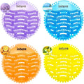 48 PACK Urinal Screen Deodorizer, 3D Wave Anti-Splash Odor Protection Urinal Cakes for Men Toilets, Long-Lasting Fresh Scents