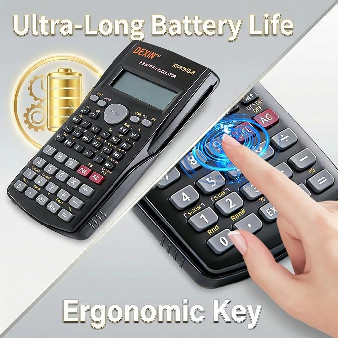 24 Pack Scientific Calculators, 2 Line Engineering Large Display Scientific Calculator Bulk Multi-Function Ideal for Student Teacher Algebra Chemistry Finance Construction Office School Business