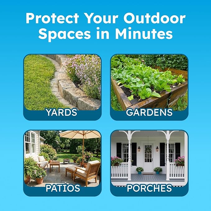 BugMD Pest Defense Pro Peppermint Oil Bug Spray & Mosquito Repellent Outdoor Patio - Ant Killer & Tick Spray for Yard | Plant Powered Electric Sprayer Wand Kit