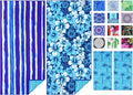TwoYek Microfiber Beach Towel Extra Large 71x32 Stripes Floral 2 Pack | Thin & Lightweight, Sand Free, Super Absorbent & Quick Dry, Oversized Towels for Beach Bath Pool Swim Travel Essentials Gift