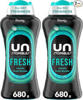 Downy Unstopables In Wash Scent Booster Beads, Fresh Scent, 24 oz, Laundry Beads for odor Protection, Downy Scent Booster Beads, Laundry Scent Boosters (Pack of 2)