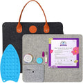 Wool Pressing Mat, 100% New Zealand Wool, 17" x 13.5" Ironing Mat | with Carrying Case, Silicone Iron Rest Pad For Quilting, Sewing and Ironing, Naturally Retains Heat for Efficient Pressing