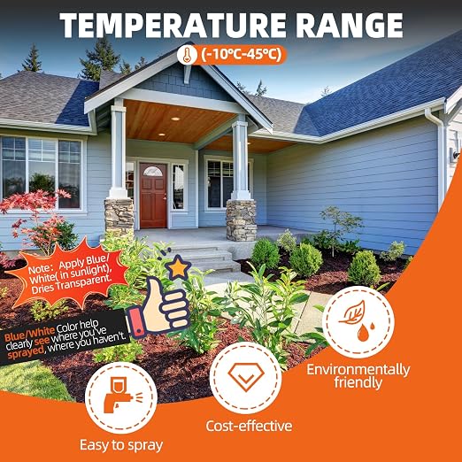 Rock Glue, 99% Super Thick & Max Coverage 29.48OZ Mulch Hold for Landscaping, Covers Up to 3X Area, Pea Gravel Stabilizer Landscape, Gravel Binder for Pebble, Pine Straw, Gravel