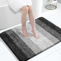 OLANLY Large Bathroom Rugs Mat 40x32, Extra Soft Absorbent Microfiber Bath Rugs, Rubber Backing, Quick Dry, Machine Washable Bath Mats for Bathroom Floor, Tub and Shower, Home Decor Accessories, Black