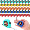 Copkim 50 Pcs 6 FT Mini Tape Measure Retractable Bulk Small Measuring Tape Pocket Size Measurement Tool for Operation Christmas Items Party Favor Gifts Stuffers for Men(Colored)